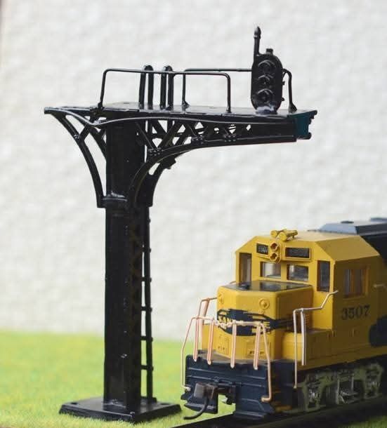 Semnal 3 focuri cu consolă CFR semafor machetă trenuleț electric HO