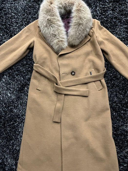 Palton damă cu blană naturală