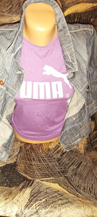 Geaca blugi+ tricou puma+ gentuta