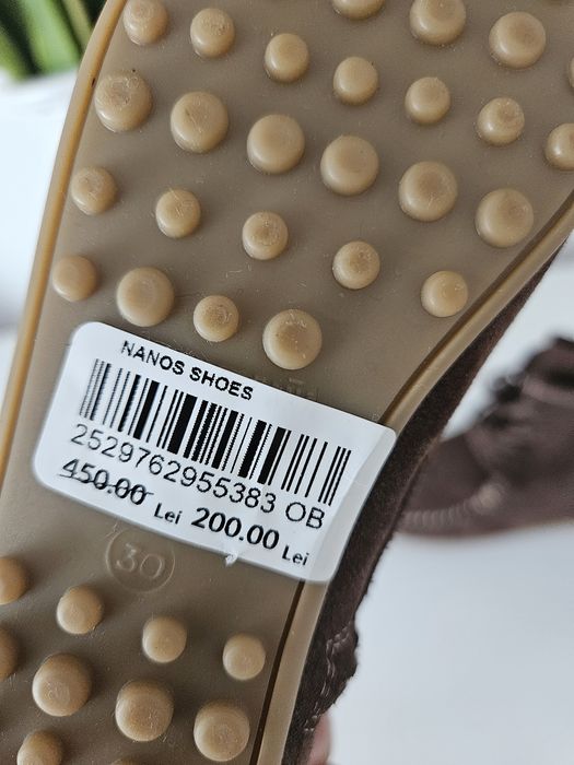 Ghete fetite  piele întoarsă Nanos