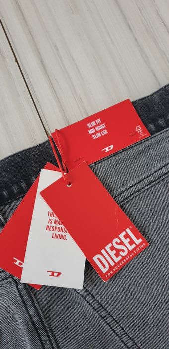 Diesel D - Struct Slim Fit Mens Size 38/34 НОВО! ОРИГИНАЛ! Мъжки Дънки