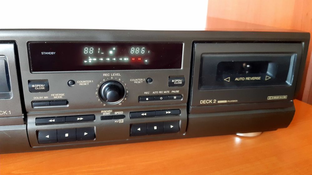 Technics Line, deck dublu RS TR 373, receiver SA-EX140, cd player SL-PG390 cu telecomanda originala