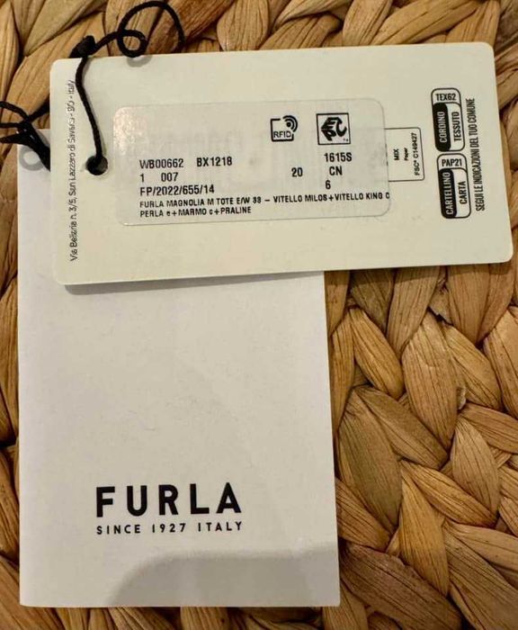 Чанта Furla от естествена кожа