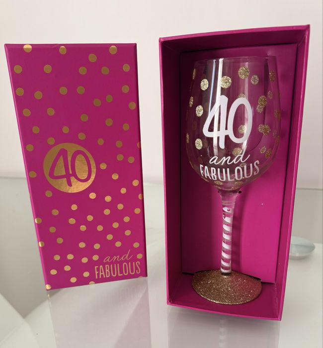 Pahar Aniversar - 40 and Fabulous