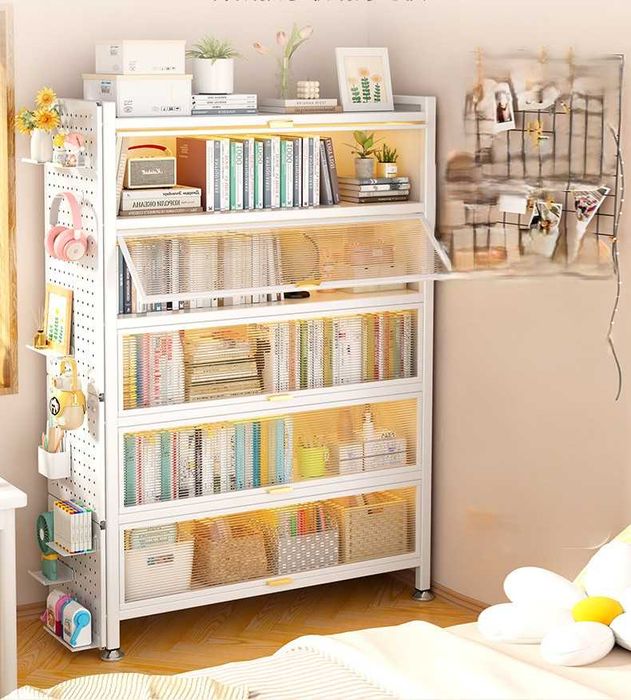 Шкафы книжные с полками для дома и для спальни недорого и в наличии.