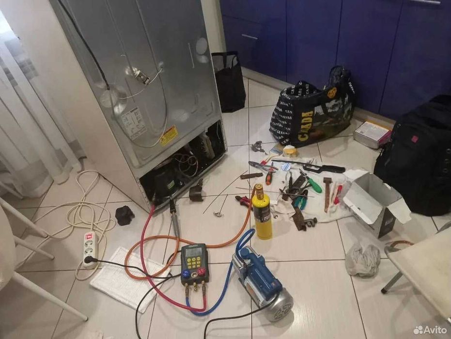 Ремонт холодильников. Заправка фреоном