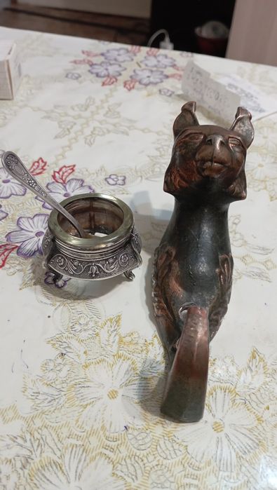 Солонка с ложечкой, вешалка-рысь