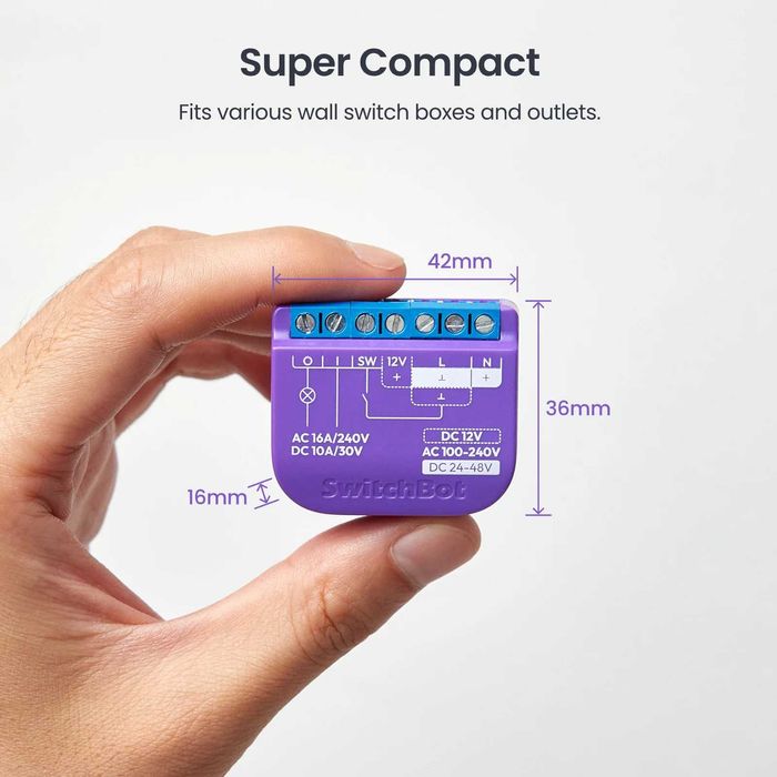 SwitchBot Relay Switch 1 – Смарт реле за автоматизация на дома