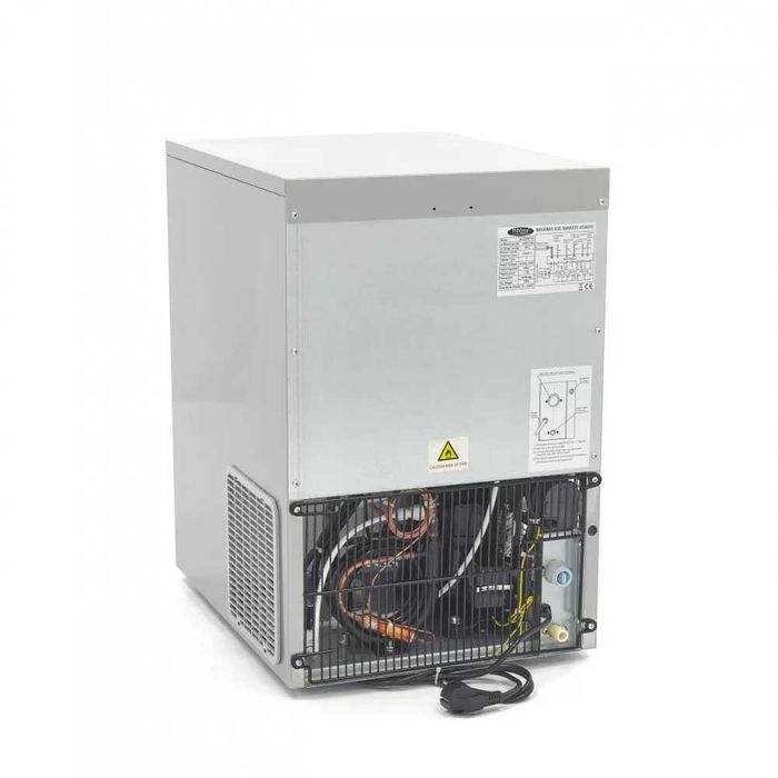 Ледогенератор за 45кг лед за 24 часа-водно охлаждане-съхранение до 7кг