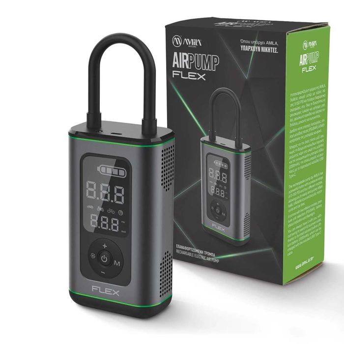 Акумулаторна Помпа Amila Air Pump Flex, Помпа за Фитнес Топки, Фитнес Аксесоари