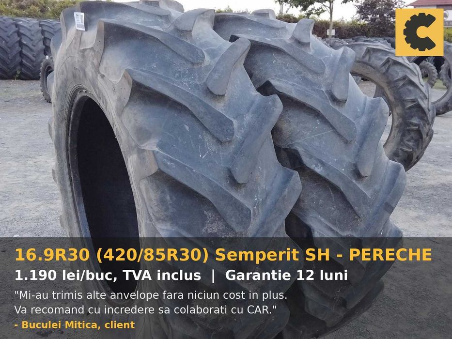 Cauciucuri 16.9R30 420/85R30 Semperit Anvelope Tractor SH Pereche