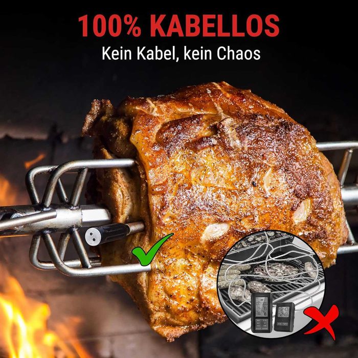 ThermoPro TempSpike Bluetooth Програмируем термометър за месо, безжиче