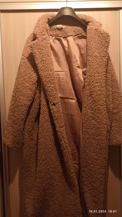 Шуба Тедди бежевая