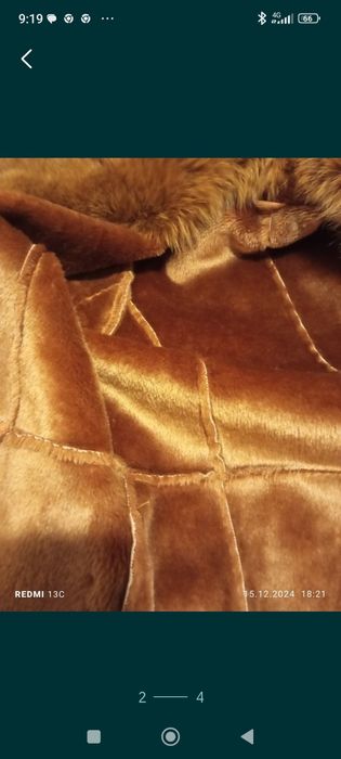 Cojoc dama nou mar L cu blană vulpe