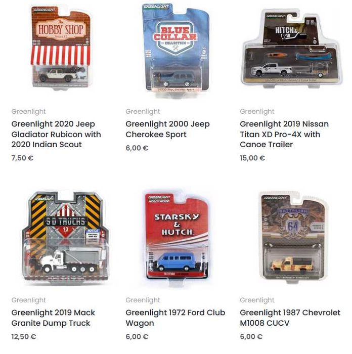 BM Creations, Greenlight, Kyosho, M2 Machines, Majorette (1:64 нови)