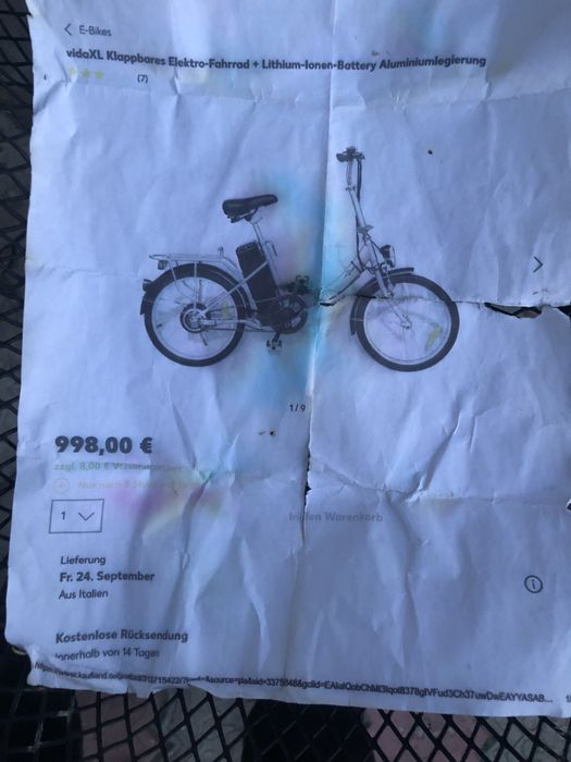 Vand bicicleta electrica