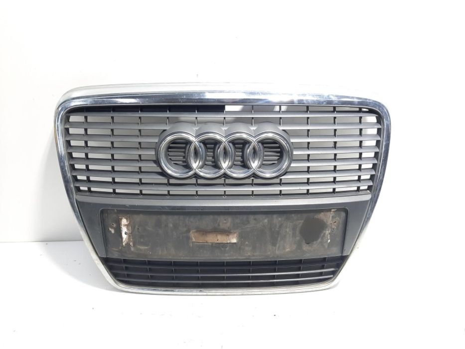 Grila bara fata centrala sus cu sigla, cod 4F0853551S, Audi A6 Avant (4F5, C6)
