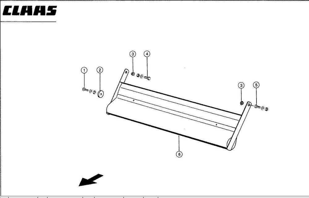 Vand Tabla Pickup CLAAS Rollant 46 66