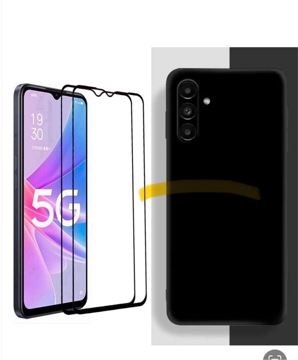 Husa Guardian Catifea+Folie Sticla 11D Samsung A32/A33/A23/A25/A16/A26