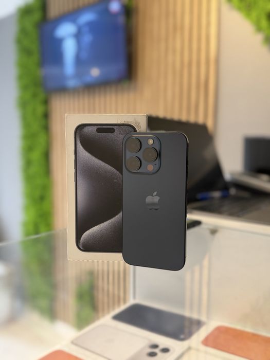 **ATS GSM** iPhone 15 Pro 128Gb Blue/Bat100%/Grad A/Fact+Gar 12 luni