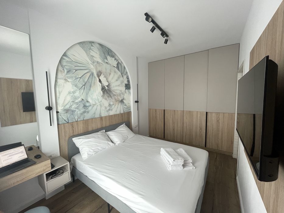 Apartament 2 cam vis a vis de plaja, vedere laterala la mare, Parcare, Navodari, Mamaia Nord, Mamaia sat, Tabara Navodari, Wave residence