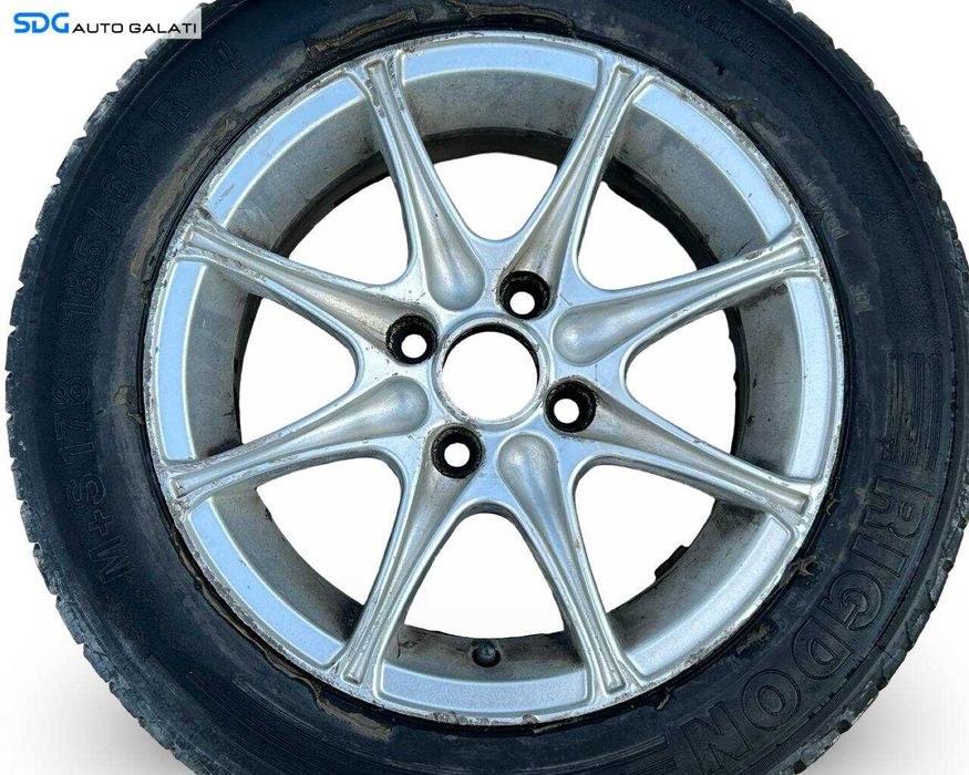 Set 4 Jante Janta Roata Roti Aluminiu 185 60 14 R14 Chevrolet Spark 2010 - 2015 (TS8907 6JX14H2 KM724) [JNT0035]