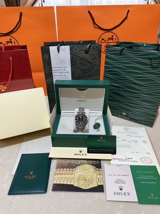 Ceas Rolex GMT-MASTER II Silver/Black Dial