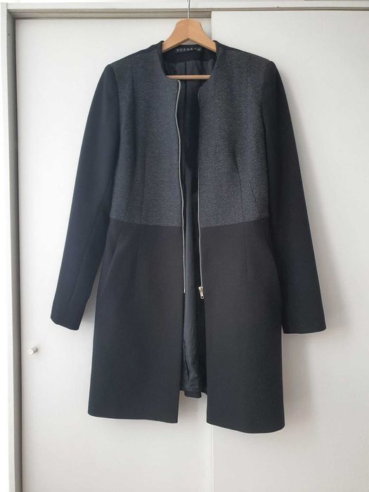 Trench dama negru pentru primavara-toamna marimea 38