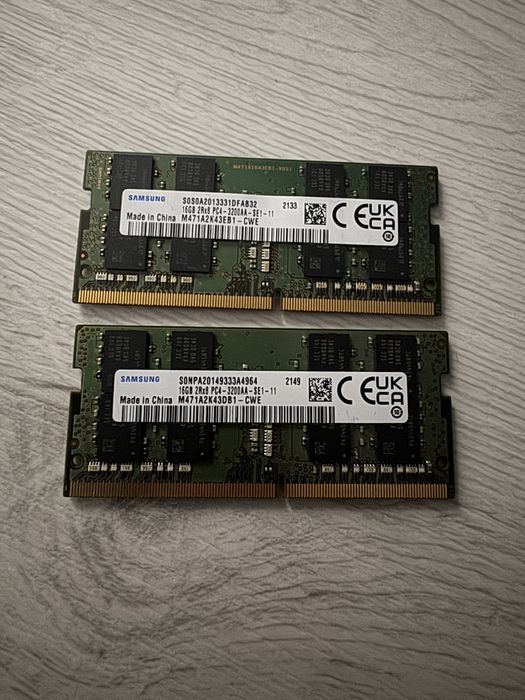 32GB RAM DDR4 2x 16Gb Samsung