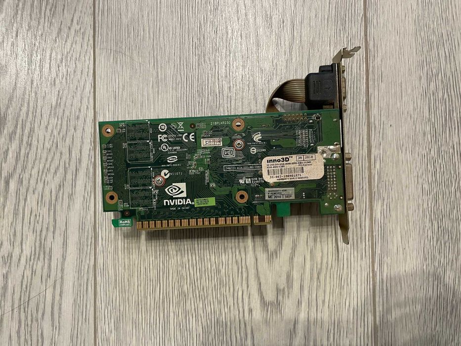 Видео Карта - Nvidia GF-210 DVI+VGI+HDMI 64Bit 512 MB