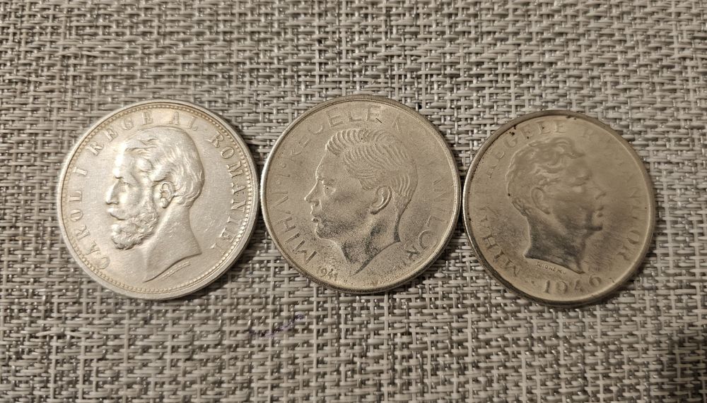 Monete vechi romanesti 5lei, 500lei