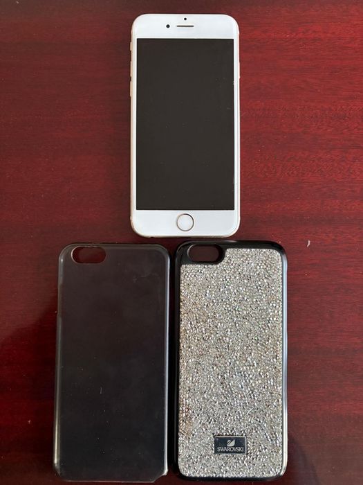 iPhone 6 Gold (Model A1586 MG492ZD/A) – 16GB stare bună + 2 carcase