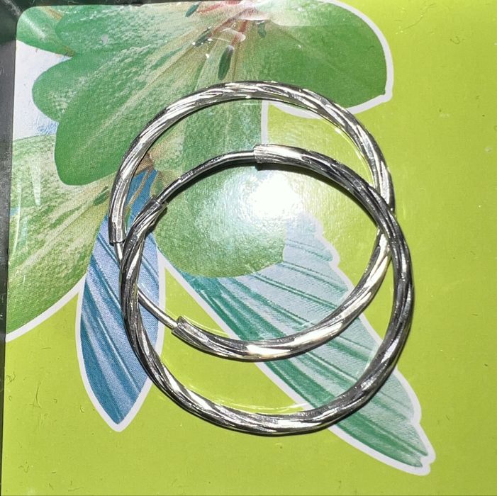 Cercei rotunzi  argint