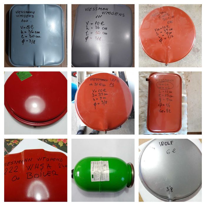 Vase de expansiune centrale temice.150 modele diferite.