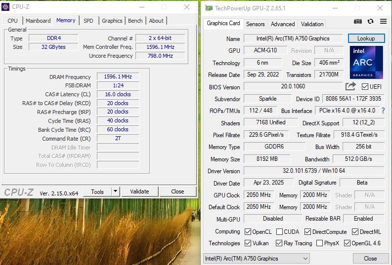 ПК на базе Core i5 12600KF + Arc A750