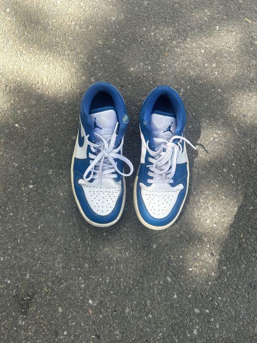 Nike Air Jordan 1 Low alb/albastru mărimea 37.5 – originali