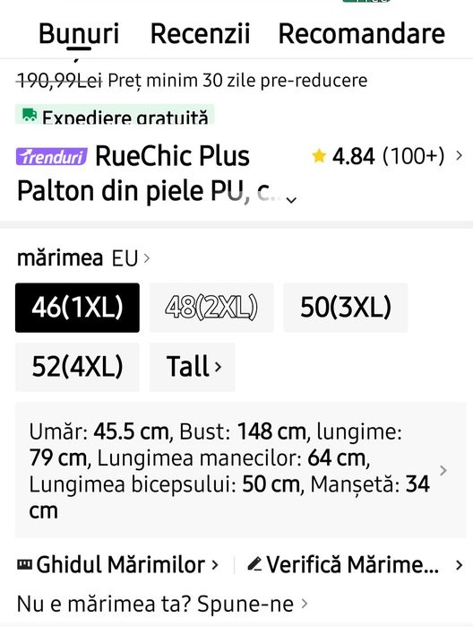 Geacă damă Piele ECO