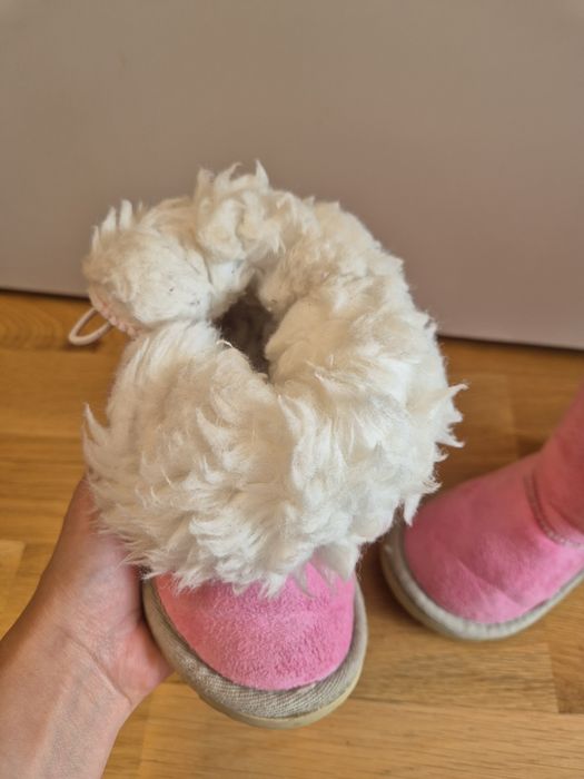 Ghete cizme UGG Australia piele lana 12 cm