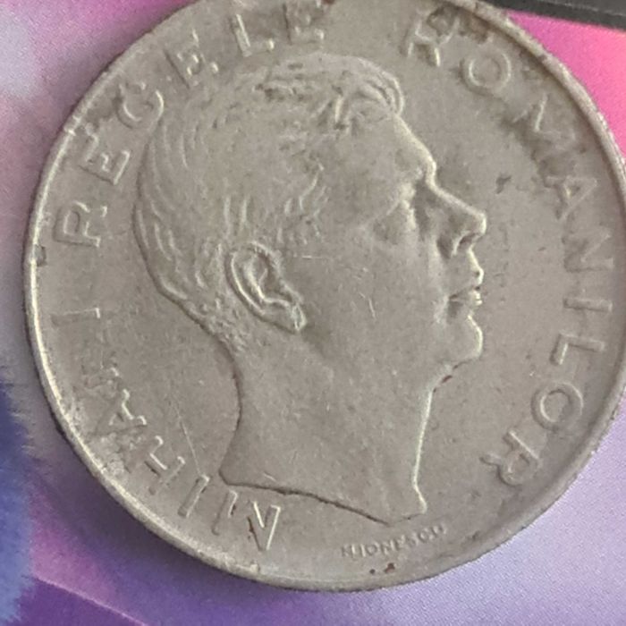 Monedă anul 1943 cu regele mihai