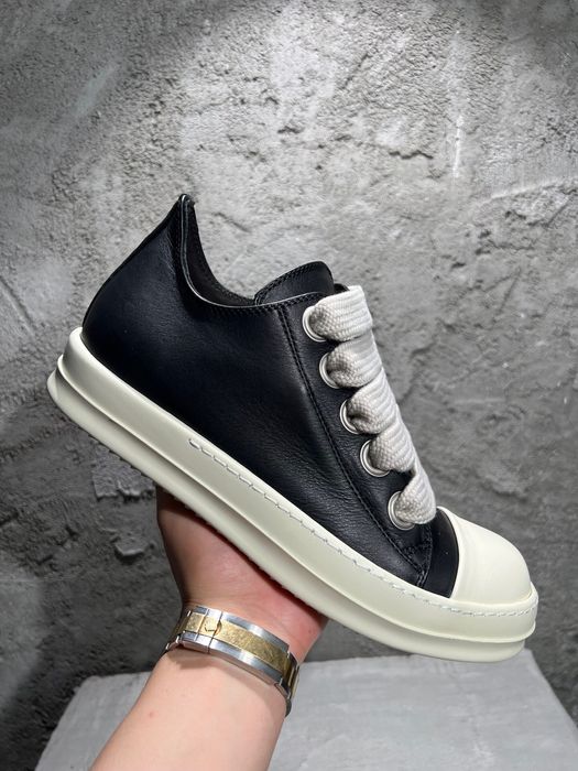 Rick Owens Piele Jumbo Laces Low