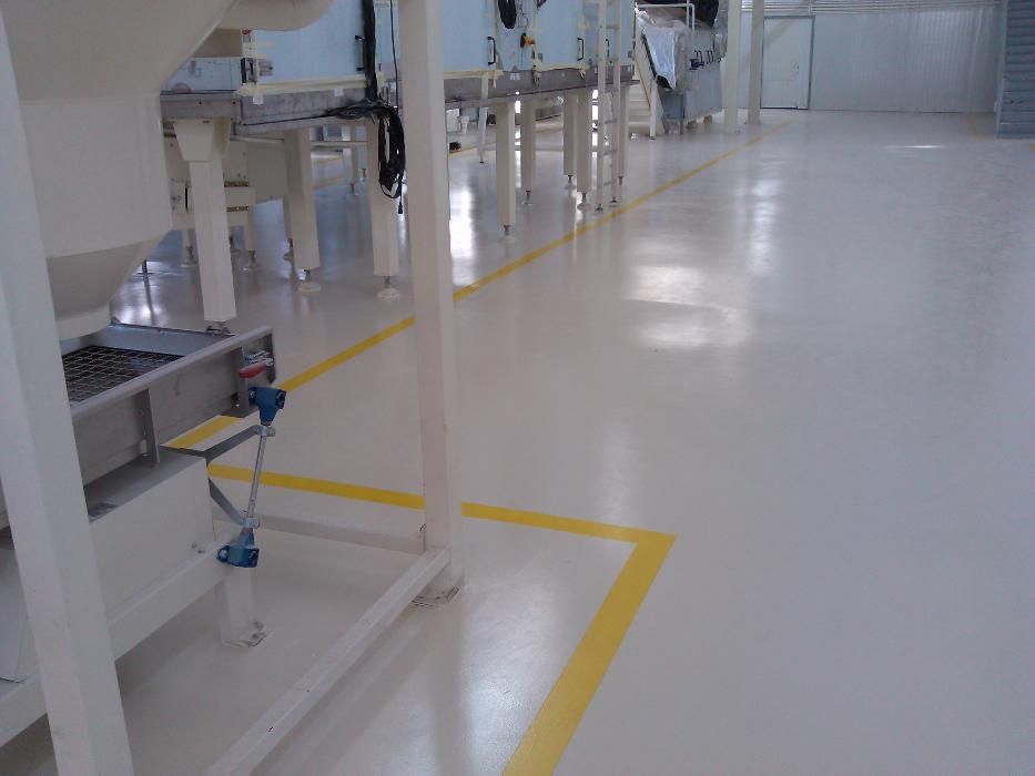Промышленные полы , полиуретановые полы , Стяжка, топпинг , полировка