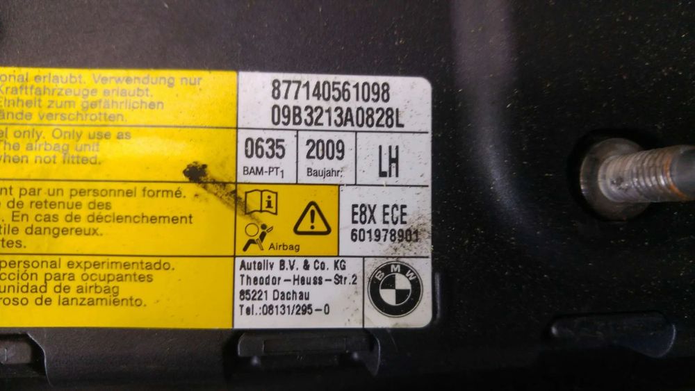 Airbag scaun stanga fata bmw seria 1 e81 e87 877140561098 601978901