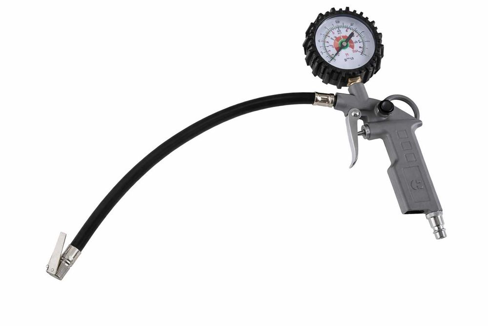 Pistol aer cu manometru pentru compresor roti auto