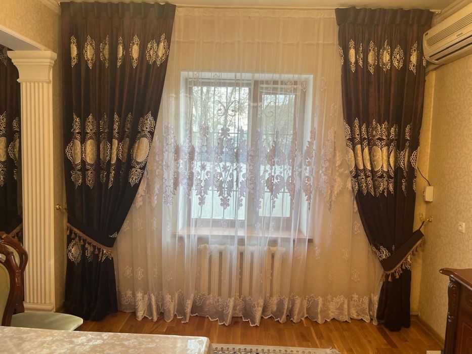 Комплект штор с тюлью