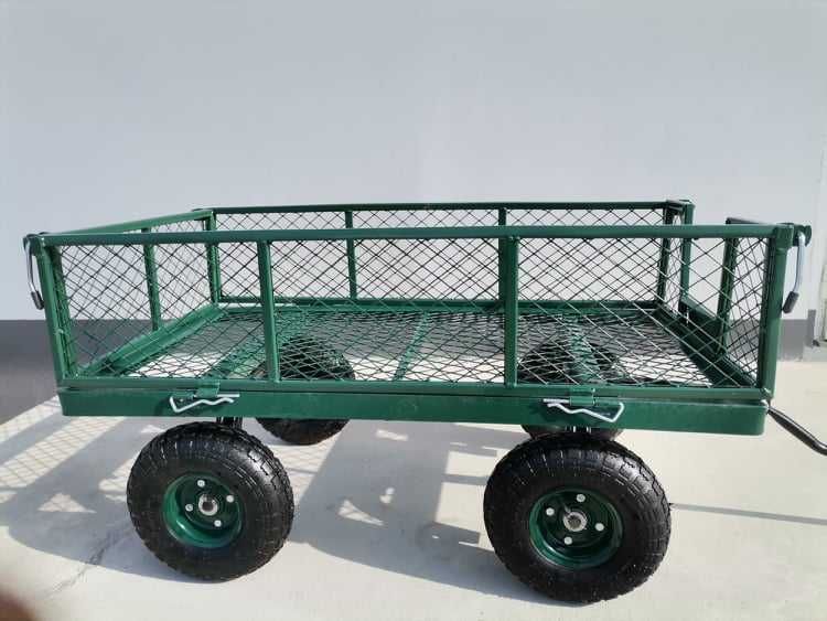 Carucior de gradina, cu plasa, verde, Nou, cu factura
