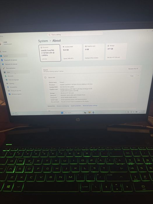 Vand laptop de gaming