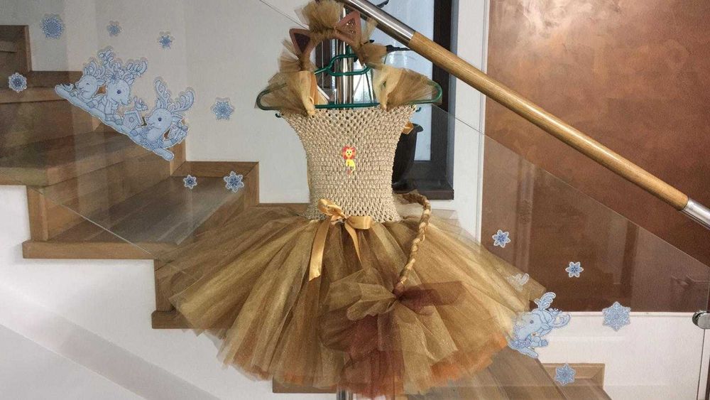 Rochita TUTU Vulpe Vulpita Tigru Leu Soricel animale serbare carnaval