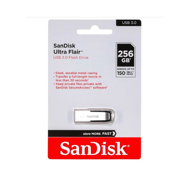 Sandisk Ultra Flair, USB 3.0, 256 Gb