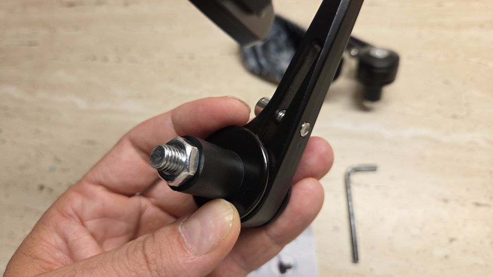 Oglinda moto capat de ghidon aluminiu