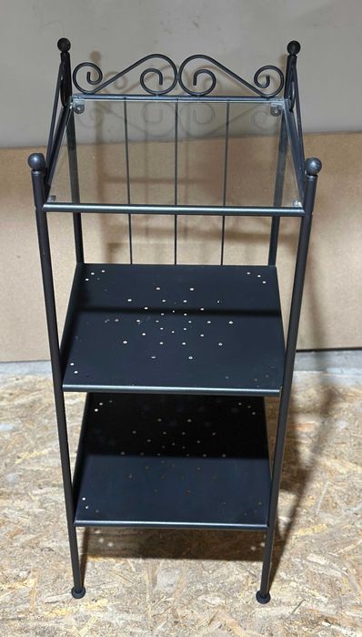 Etajera metalica cu rafturi; Suport plante; Raft pentru cosmetica